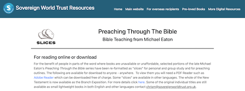 Downloadable preaching resources